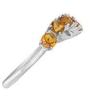 Женские Кольца_Серебро .925_ЦИТРИН__4-Лазурит-Онлайн