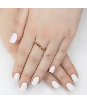 Женские Кольца_Серебро .925_ЦИТРИН__6-Лазурит-Онлайн