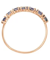 Женские Кольца_Серебро .925_ИОЛИТ__3-Лазурит-Онлайн