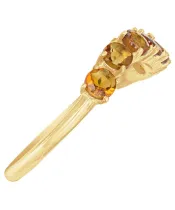 Женские Кольца_Серебро .925_ЦИТРИН__4-Лазурит-Онлайн