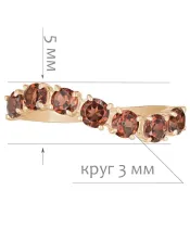 Женские Кольца_Серебро .925_ГРАНАТ__2-Лазурит-Онлайн