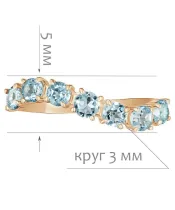 Женские Кольца_Серебро .925_ТОПАЗ__2-Лазурит-Онлайн