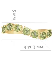 Женские Кольца_Серебро .925_ХРИЗОЛИТ__2-Лазурит-Онлайн