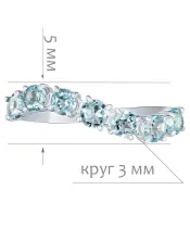 Женские Кольца_Серебро .925_ТОПАЗ__2-Лазурит-Онлайн