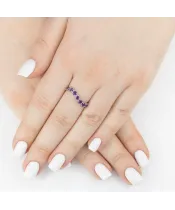 Женские Кольца_Серебро .925_АМЕТИСТ__6-Лазурит-Онлайн