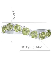 Женские Кольца_Серебро .925_ХРИЗОЛИТ__2-Лазурит-Онлайн