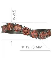 Женские Кольца_Серебро .925_ГРАНАТ__2-Лазурит-Онлайн