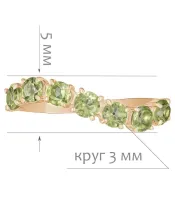 Женские Кольца_Серебро .925_ХРИЗОЛИТ__2-Лазурит-Онлайн