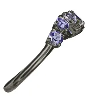 Женские Кольца_Серебро .925_ИОЛИТ__4-Лазурит-Онлайн