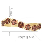 Женские Кольца_Серебро .925_ГРАНАТ__2-Лазурит-Онлайн