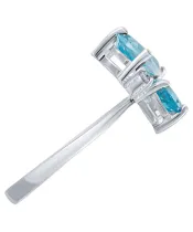 Женские Кольца_Серебро .925_ТОПАЗ_Нанокристалл_4-Лазурит-Онлайн