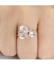 Женские Кольца_Серебро .925_КВАРЦ_Нанокристалл_5-Лазурит-Онлайн