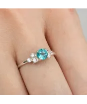 Женские Кольца_Серебро .925_АПАТИТ_Нанокристалл_6-Лазурит-Онлайн