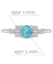 Женские Кольца_Серебро .925_АПАТИТ_Нанокристалл_2-Лазурит-Онлайн