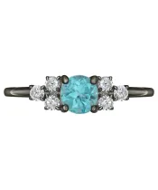 Женские Кольца_Серебро .925_АПАТИТ_Нанокристалл_3-Лазурит-Онлайн