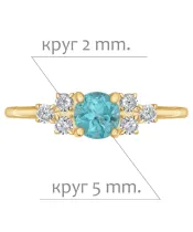 Женские Кольца_Серебро .925_АПАТИТ_Нанокристалл_2-Лазурит-Онлайн