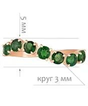 Женские Кольца_Серебро .925_ХРОМДИОПСИД__2-Лазурит-Онлайн