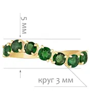 Женские Кольца_Серебро .925_ХРОМДИОПСИД__2-Лазурит-Онлайн