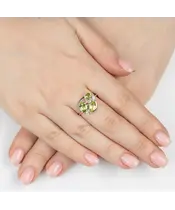 Женские Кольца_Серебро .925_ХРИЗОЛИТ_Нанокристалл_6-Лазурит-Онлайн