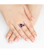 Женские Кольца_Серебро .925_АМЕТИСТ_Нанокристалл_5-Лазурит-Онлайн