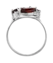 Женские Кольца_Серебро .925_ГРАНАТ_Нанокристалл_3-Лазурит-Онлайн