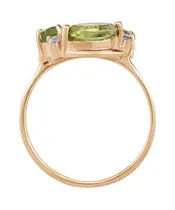 Женские Кольца_Серебро .925_ХРИЗОЛИТ_Нанокристалл_3-Лазурит-Онлайн