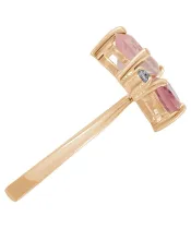 Женские Кольца_Серебро .925_КВАРЦ_Нанокристалл_4-Лазурит-Онлайн