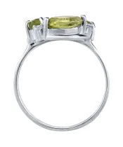 Женские Кольца_Серебро .925_ХРИЗОЛИТ_Нанокристалл_3-Лазурит-Онлайн