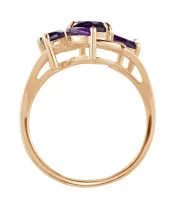 Женские Кольца_Серебро .925_АМЕТИСТ__4-Лазурит-Онлайн