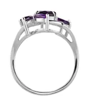 Женские Кольца_Серебро .925_АМЕТИСТ__4-Лазурит-Онлайн