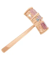 Женские Кольца_Серебро .925_КВАРЦ_Нанокристалл_4-Лазурит-Онлайн