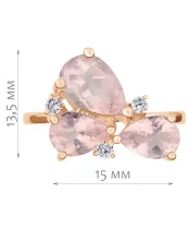 Женские Кольца_Серебро .925_КВАРЦ_Нанокристалл_2-Лазурит-Онлайн