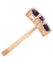 Женские Кольца_Серебро .925_АМЕТИСТ_Нанокристалл_4-Лазурит-Онлайн