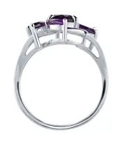 Женские Кольца_Серебро .925_АМЕТИСТ__4-Лазурит-Онлайн