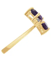 Женские Кольца_Серебро .925_АМЕТИСТ_Нанокристалл_4-Лазурит-Онлайн