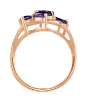 Женские Кольца_Серебро .925_АМЕТИСТ__4-Лазурит-Онлайн