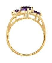 Женские Кольца_Серебро .925_АМЕТИСТ__3-Лазурит-Онлайн