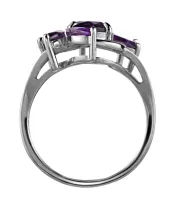 Женские Кольца_Серебро .925_АМЕТИСТ__4-Лазурит-Онлайн