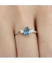 Женские Кольца_Серебро .925_ТОПАЗ_Нанокристалл_6-Лазурит-Онлайн