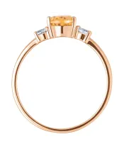 Женские Кольца_Серебро .925_ЦИТРИН_Нанокристалл_4-Лазурит-Онлайн