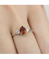 Женские Кольца_Серебро .925_ЦИТРИН_Нанокристалл_6-Лазурит-Онлайн