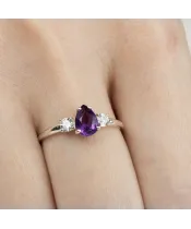Женские Кольца_Серебро .925_АМЕТИСТ_Нанокристалл_6-Лазурит-Онлайн