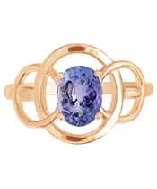 Женские Кольца_Серебро .925_ТАНЗАНИТ__3-Лазурит-Онлайн