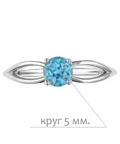 Женские Кольца_Серебро .925_ТОПАЗ__2-Лазурит-Онлайн