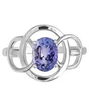 Женские Кольца_Серебро .925_ТАНЗАНИТ__3-Лазурит-Онлайн