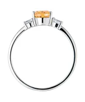 Женские Кольца_Серебро .925_ЦИТРИН_Нанокристалл_4-Лазурит-Онлайн