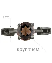 Женские Кольца_Серебро .925_РАУХТОПАЗ__2-Лазурит-Онлайн