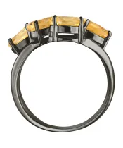 Женские Кольца_Серебро .925_ЦИТРИН__4-Лазурит-Онлайн