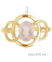 Женские Кольца_Серебро .925_КВАРЦ__2-Лазурит-Онлайн