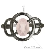 Женские Кольца_Серебро .925_КВАРЦ__2-Лазурит-Онлайн